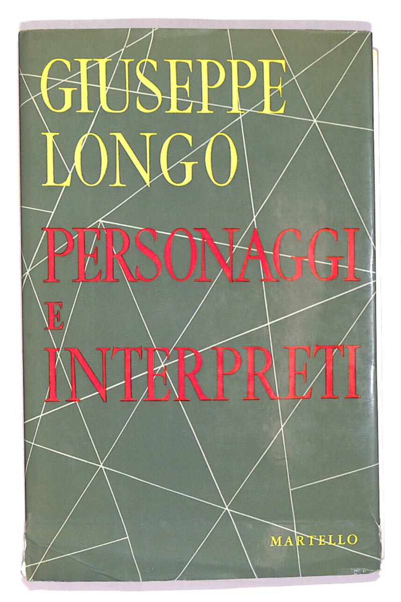 EBOND Personaggi e Interpreti Di Giuseppe Longo Libro LI016652