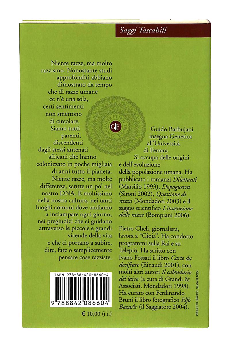 EBOND Sono Razzista, Ma Sto Cercando Di Smettere Barbujani Cheli Libro LI040634