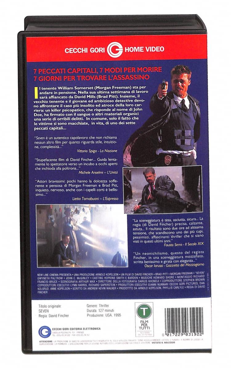 EBOND Seven Cecchi Gori Home Video VHS VH004410