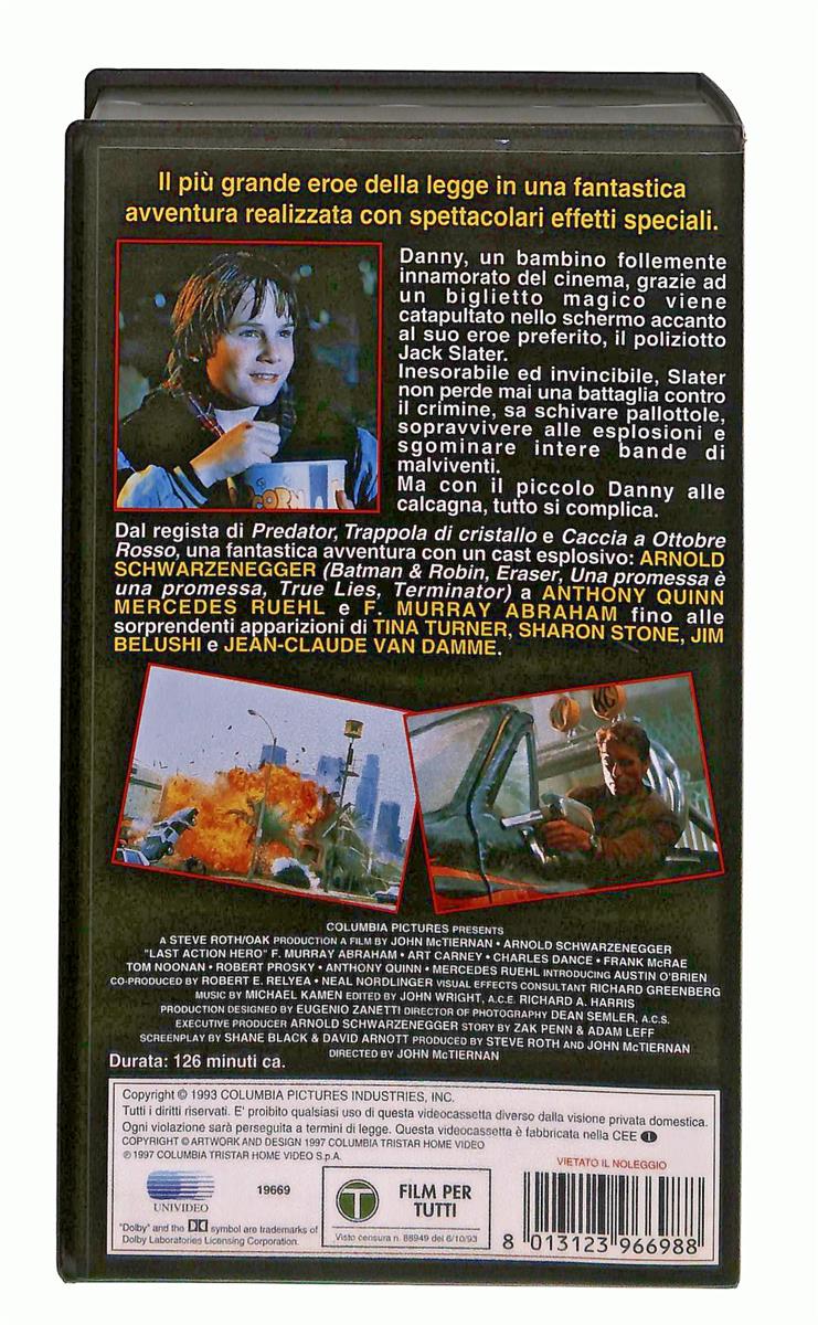 EBOND Last Action Hero L Ultimo Grande Eroe Columbia VHS VH004310