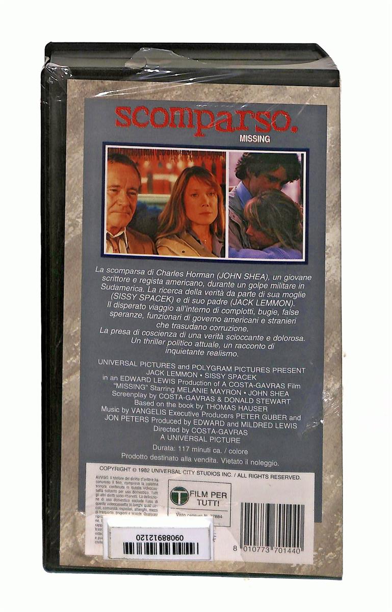 EBOND Scomparso Missing Universal Cic VHS VH003473