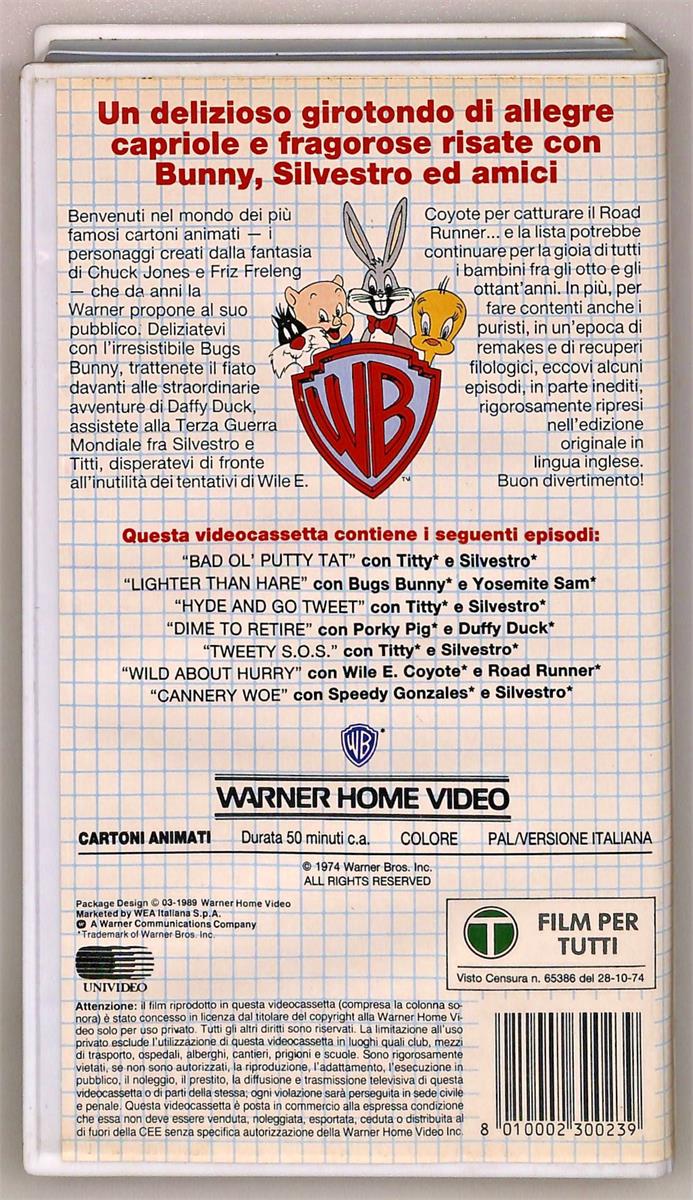 EBOND Cartoonshow N 10 Silvestro Contro Gonzales Parte 2 VHS VH004608