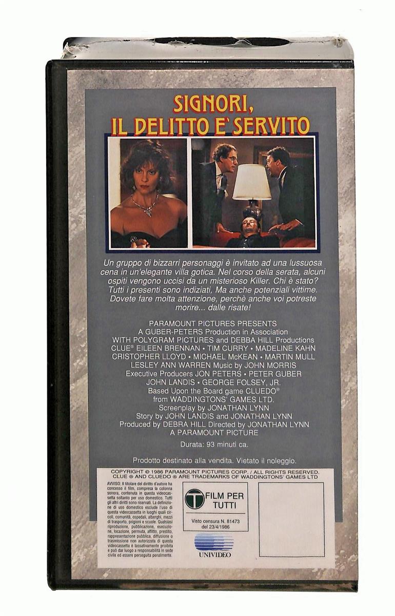 EBOND Signori Il Delitto e Servito Paramount Cic VHS VH005461