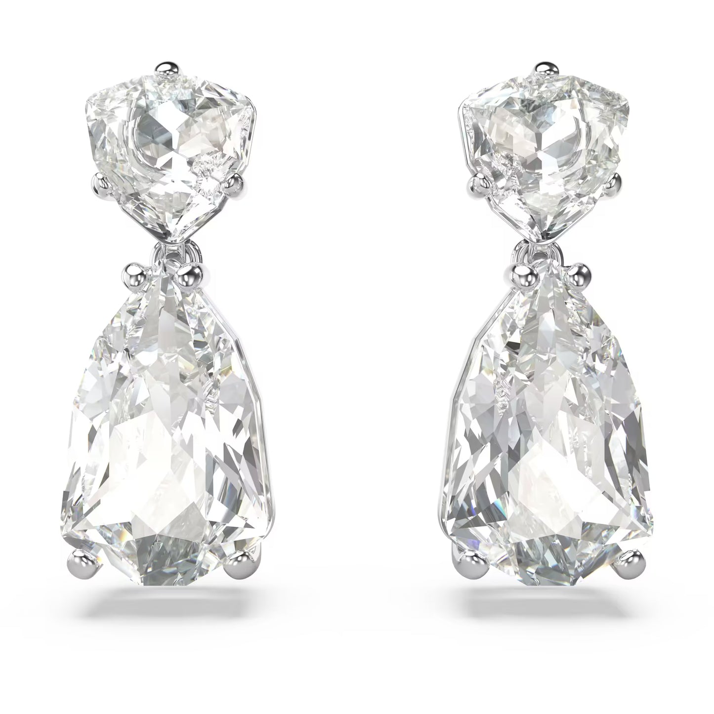 Swarovski 5661683 Orecchini pendenti Mesmera Taglio misto Bianchi Placcato Rodio