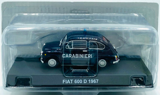 EBOND Modellino Fiat 600 D - 1967 - Carabinieri - Die cast - 1:43 - 0275