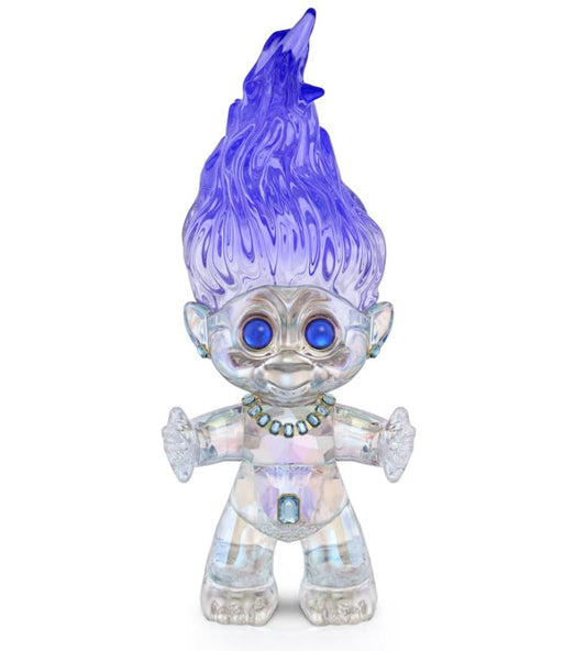 Swarovski 5688038 Portafortuna Good Luck Trolls Blu Grande