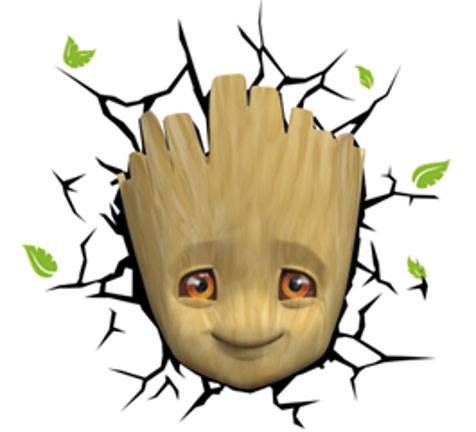Marvel 3D LED Light Baby Groot Face 3D P032475