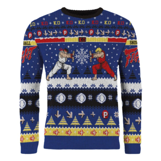 Street Fighter Christmas Sweater Ryu & Ken Size XL P065550