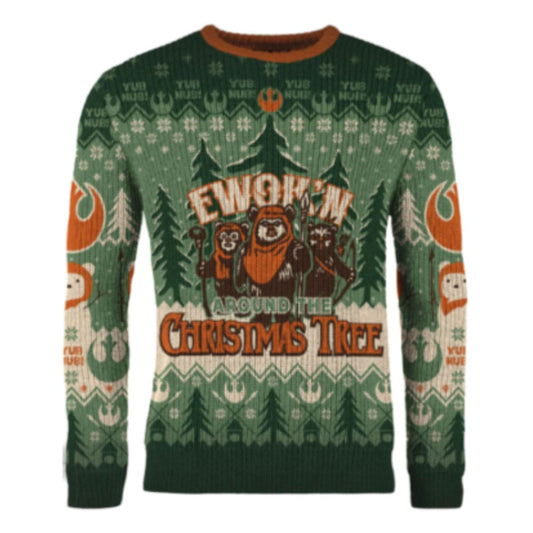 Star Wars Christmas Sweater Ewok'n around the Christmas Tree Size L P065577