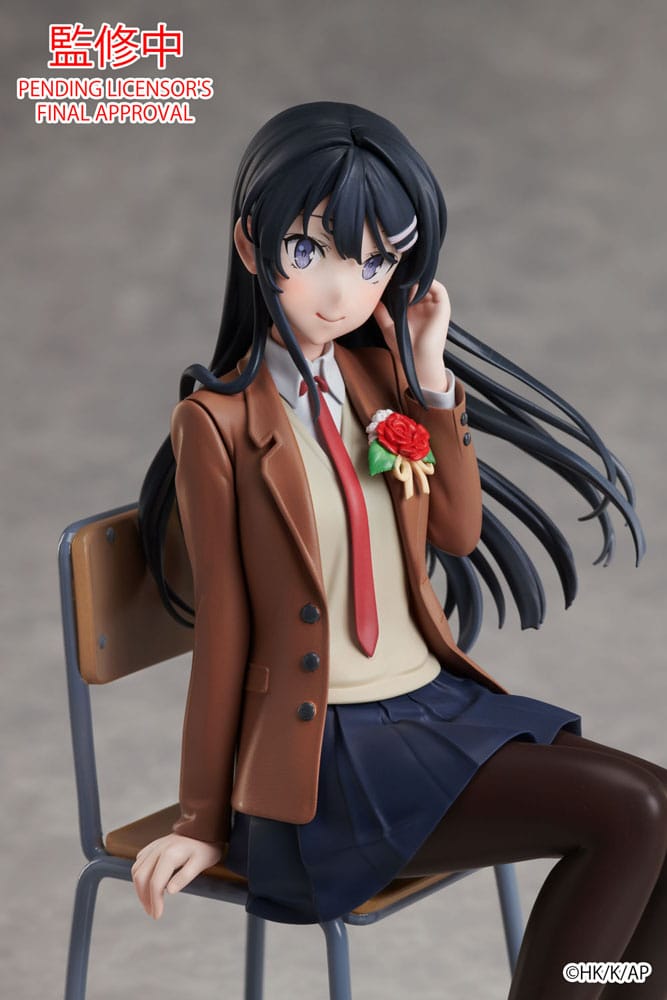 Rascal Does Not Dream of a Knapsack Kid Statue Mai Sakurajima Graduation Ver. 15 cm P033007