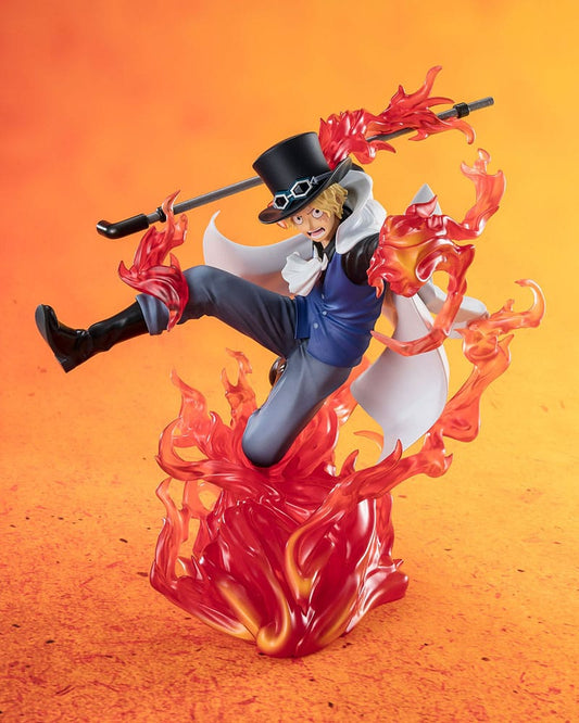 One Piece Figuarts ZERO Extra Battle PVC Statue Sabo Fire Fist Rook Check 19 cm P033168
