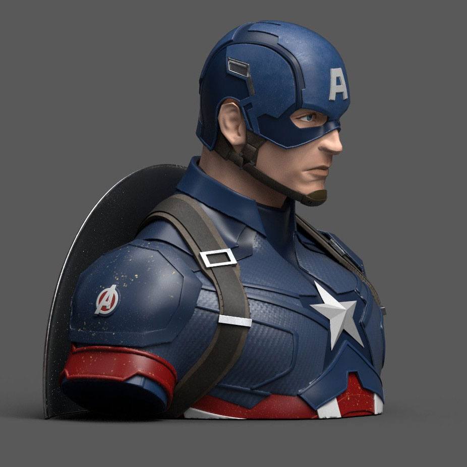 Avengers Endgame Coin Bank Captain America 20 cm P033193