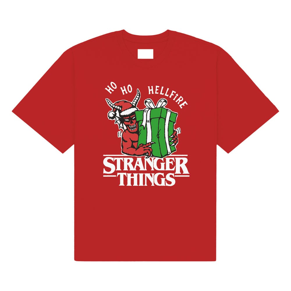 Stranger Things T-Shirt Ho Ho Hellfire Size L P067237