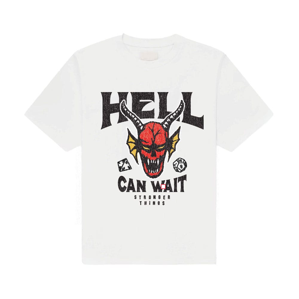 Stranger Things T-Shirt Hell Can Wait (white) P067260