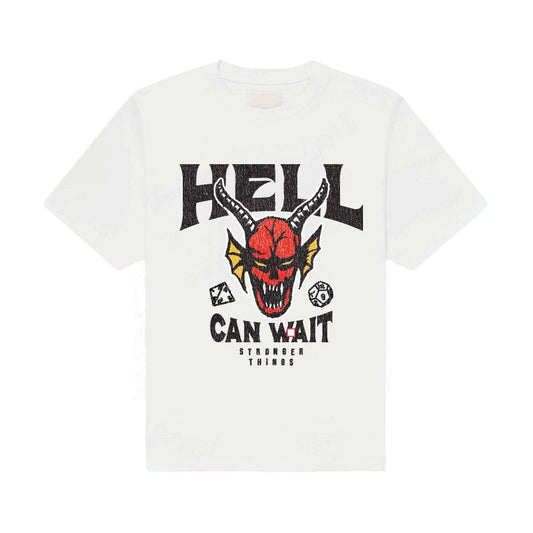 Stranger Things T-Shirt Hell Can Wait (white) Size XL P067264