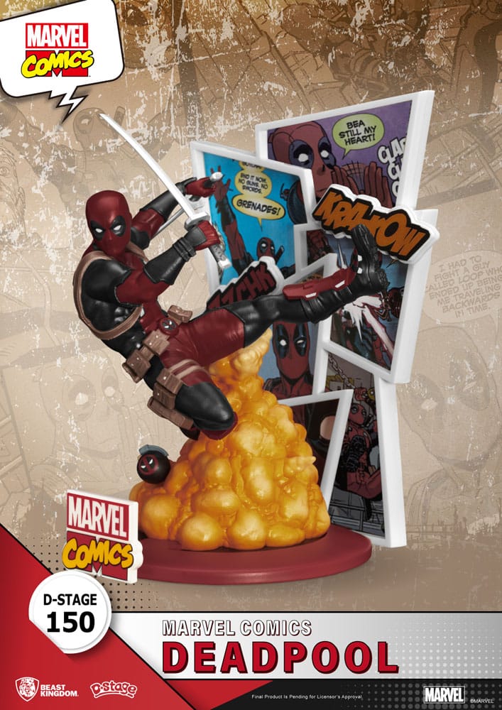 MARVEL D-STAGE PVC DIORAMA DEADPOOL 16 CM