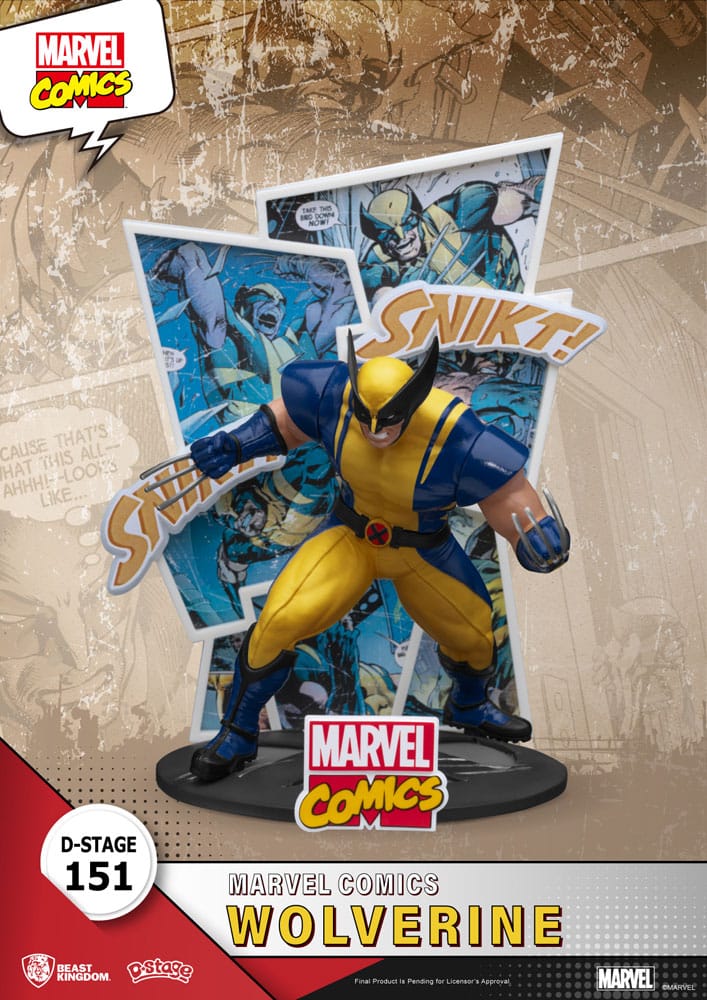 MARVEL D-STAGE PVC DIORAMA WOLVERINE 16 CM