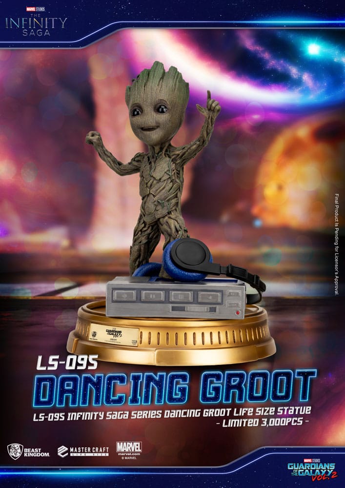 Guardians of the Galaxy 2 Life-Size Statue Dancing Groot heo EU Exclusive 32 cm P033451