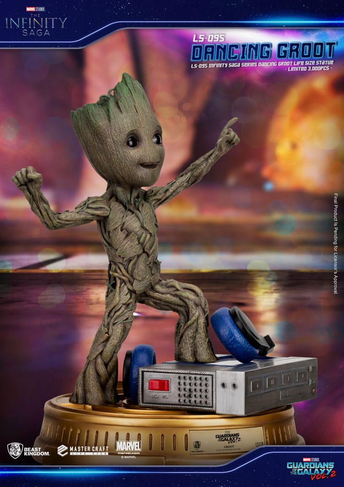 Guardians of the Galaxy 2 Life-Size Statue Dancing Groot heo EU Exclusive 32 cm P033451