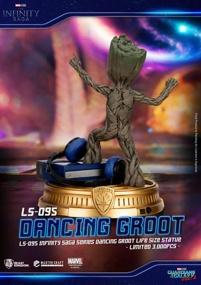 Guardians of the Galaxy 2 Life-Size Statue Dancing Groot heo EU Exclusive 32 cm P033451