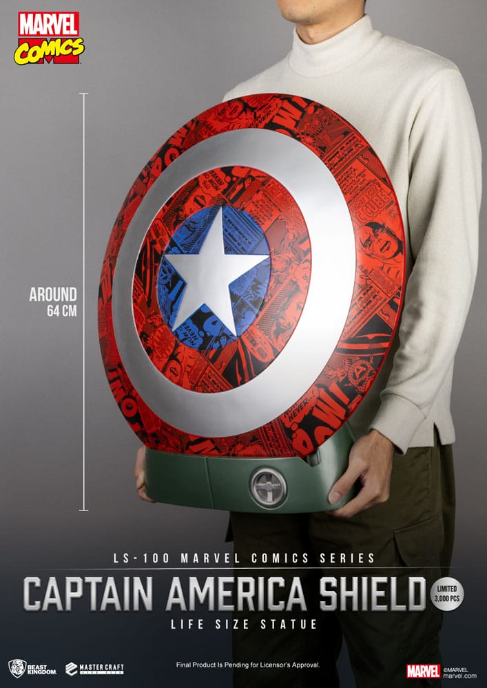 Marvel Comics PVC Captain America Shield Life Size Statue 64 cm P033452