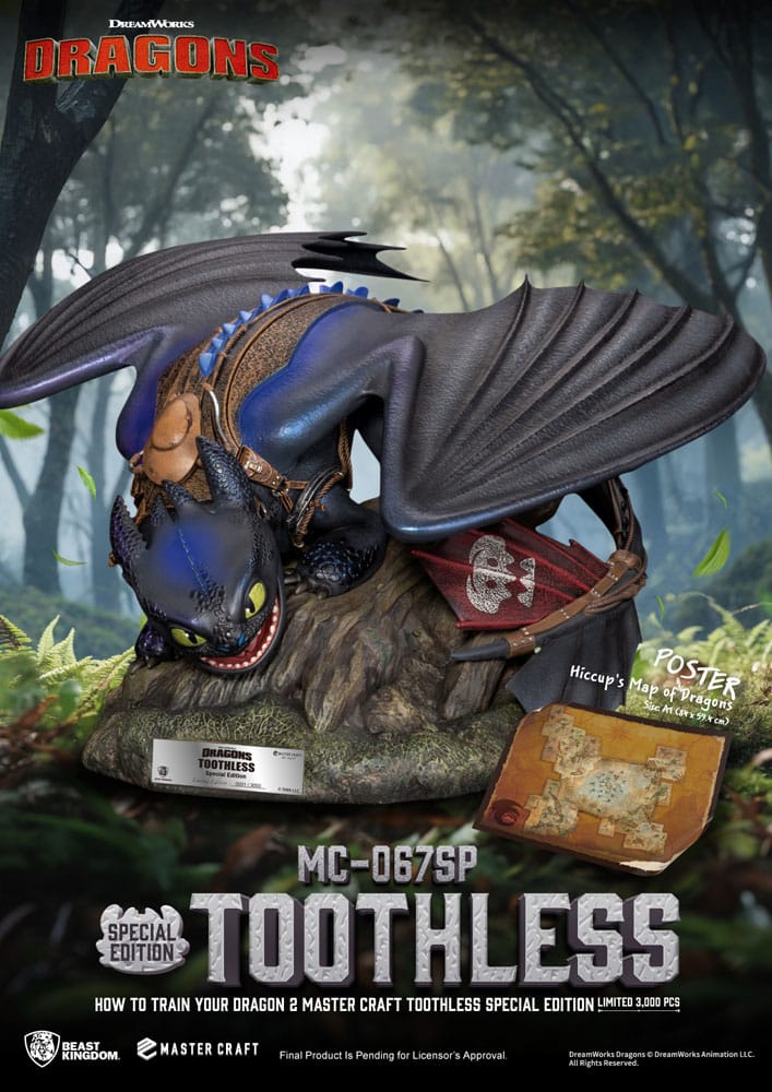 How To Train Your Dragon 2 Master Craft Statue Toothless 38 cm P065814