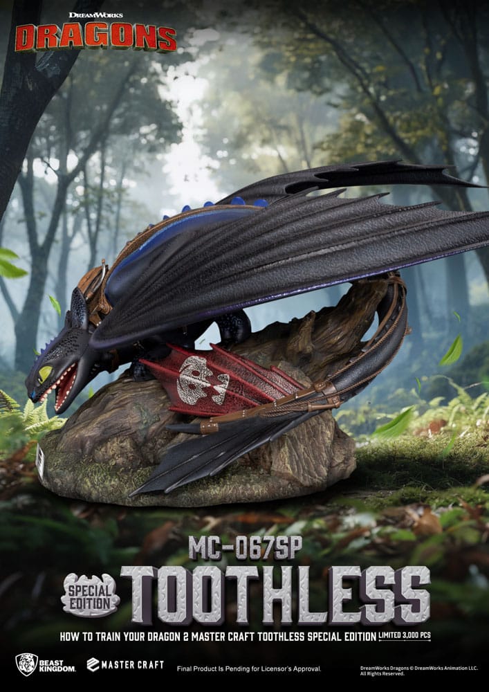 How To Train Your Dragon 2 Master Craft Statue Toothless 38 cm P065814