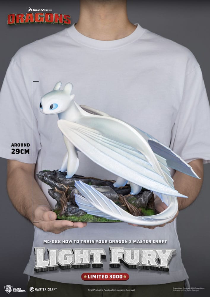 How To Train Your Dragon 3 Master Craft Statue Light Fury 29 cm P033470