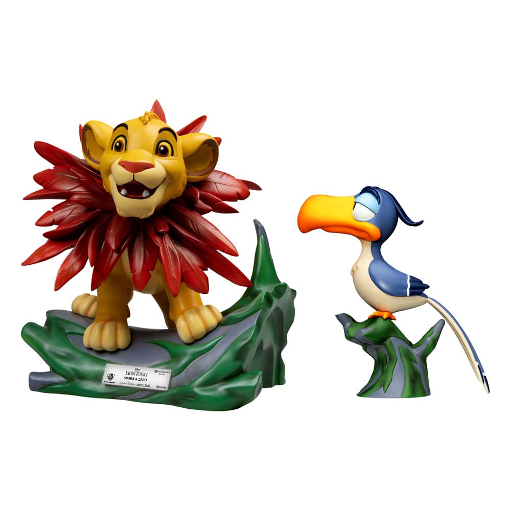 Disney Master Craft Statues 2-Pack The Lion King Little Simba & Zazu 31 cm P033472