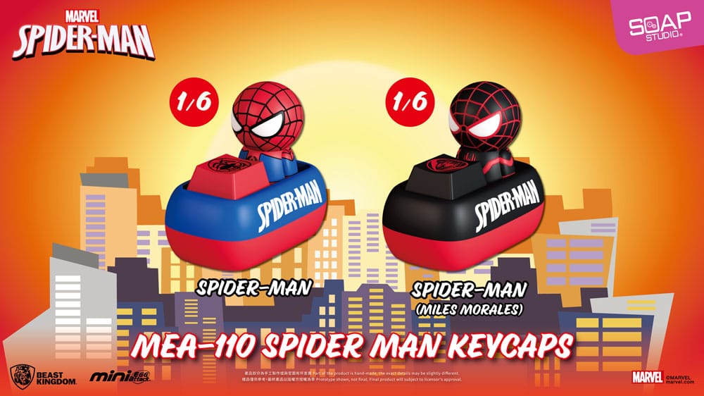 Spider Man Mini Egg Attack Blind Box Figures keycaps 5 cm Assortment (6) P069126