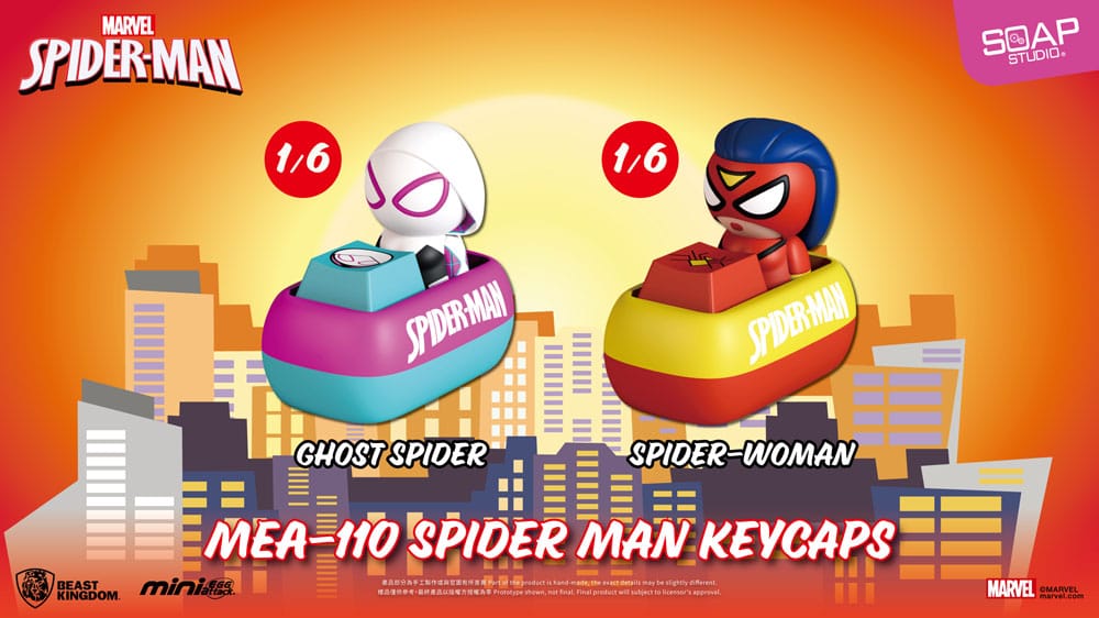 Spider Man Mini Egg Attack Blind Box Figures keycaps 5 cm Assortment (6) P069126