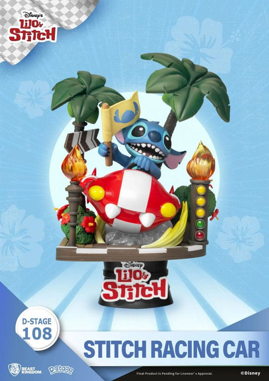Disney: Lilo & Stitch - Stitch Racing Car PVC Diorama P033527