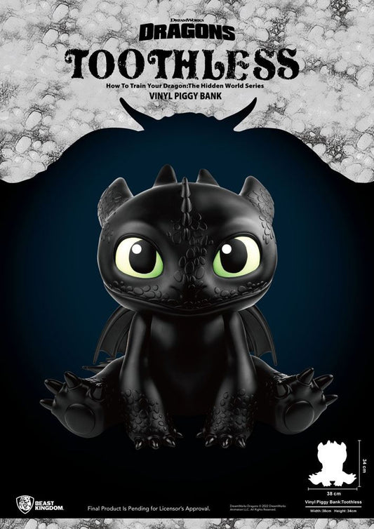 How To Train Your Dragon Piggy Vinyl Bank Toothless 30 cm P033529