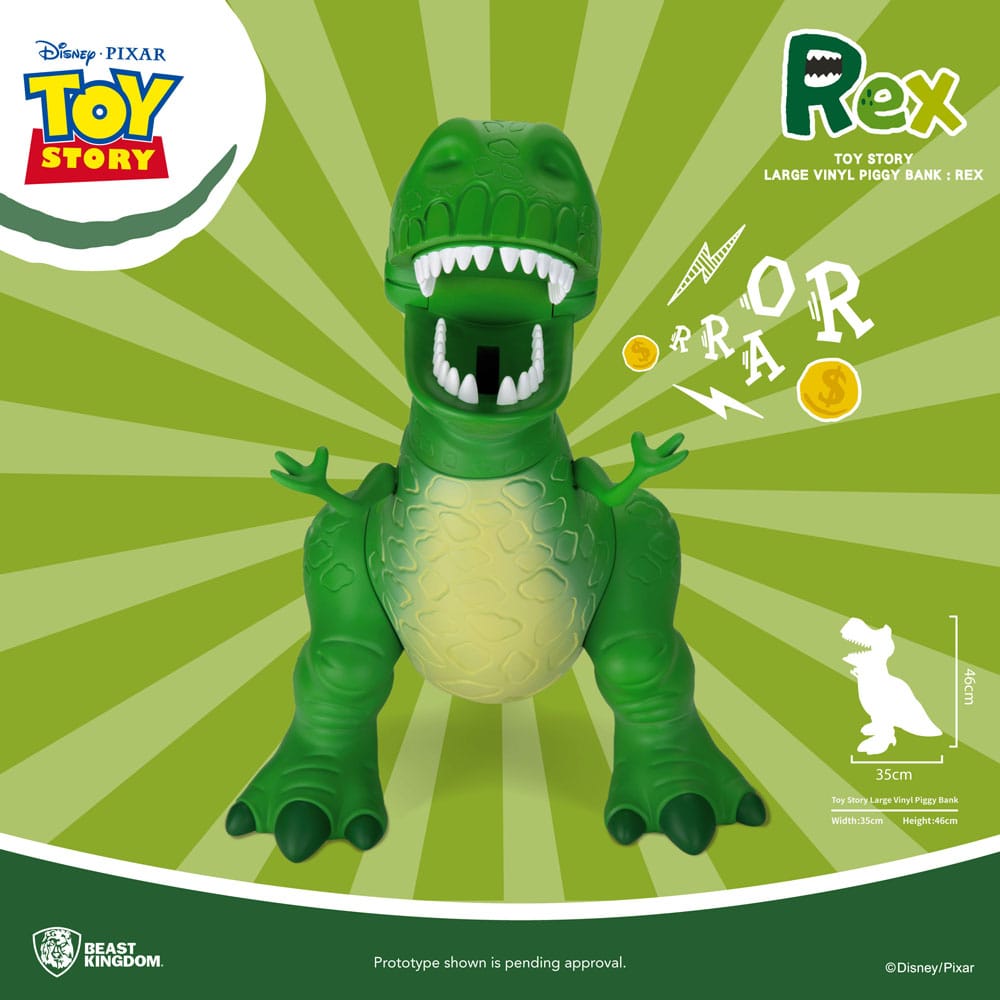 Toy Story Piggy Vinyl Bank Rex 46 cm P033530