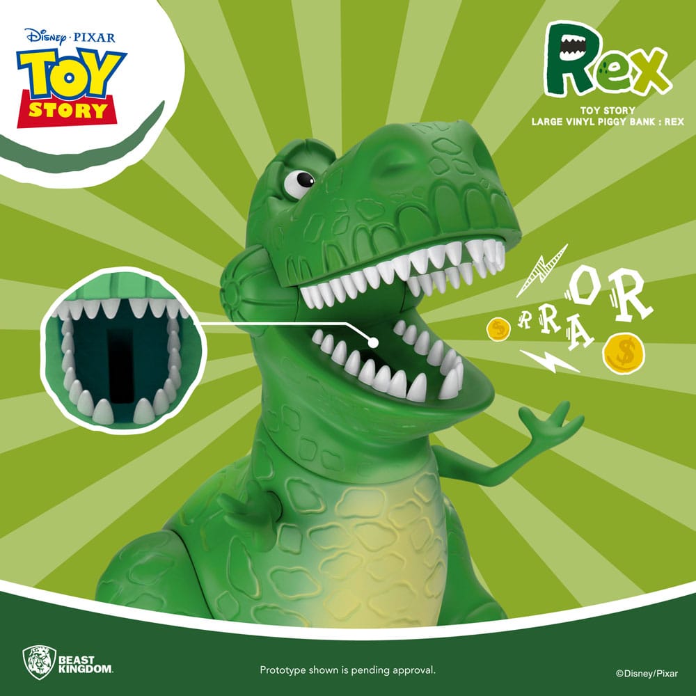 Toy Story Piggy Vinyl Bank Rex 46 cm P033530