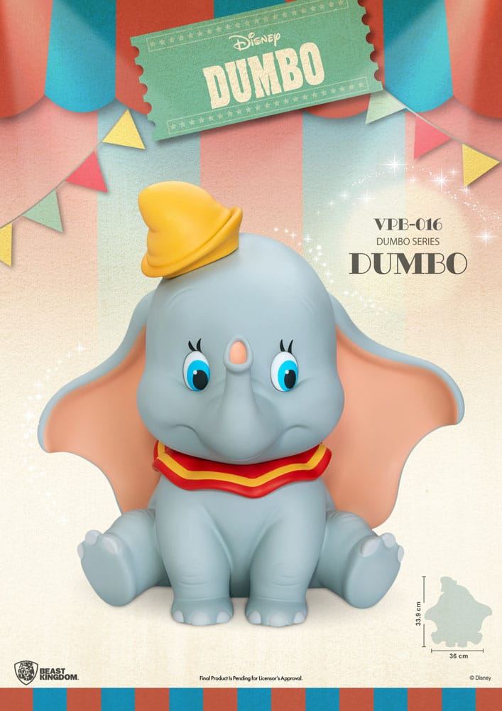 Disney Funktional Figure Vinyl Bank Dumbo 34 cm P033534