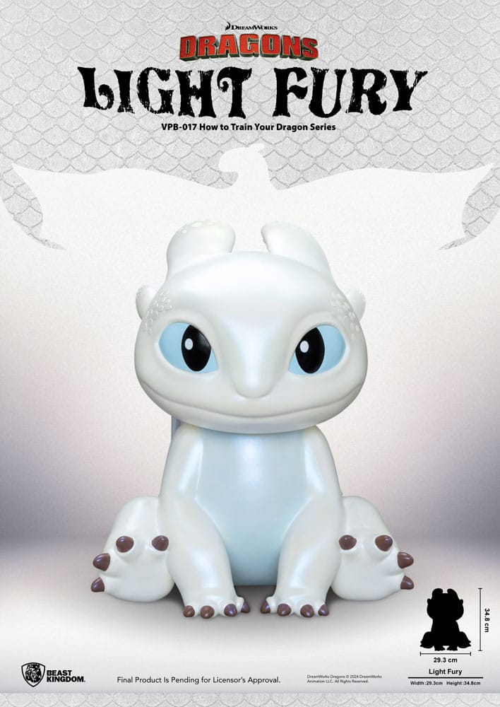 How to Train Your Dragon Funktional Figure Vinyl Light Fury 35 cm P033535