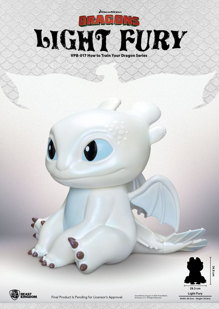 How to Train Your Dragon Funktional Figure Vinyl Light Fury 35 cm P033535