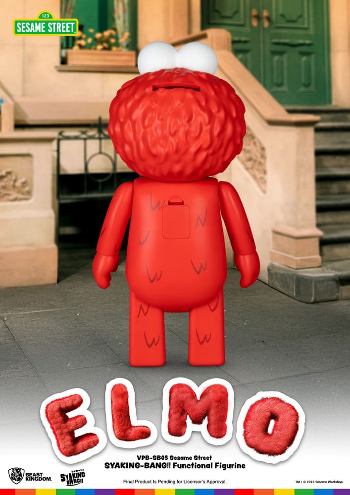 Sesame Street Syaking Bang Vinyl Piggy Bank Elmo 47 cm P033556