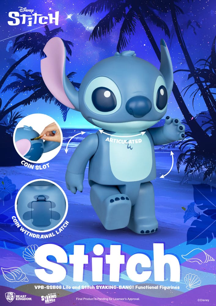 Lilo & Stitch Syaking Bang Vinyl Bank Stitch 30 cm P033563
