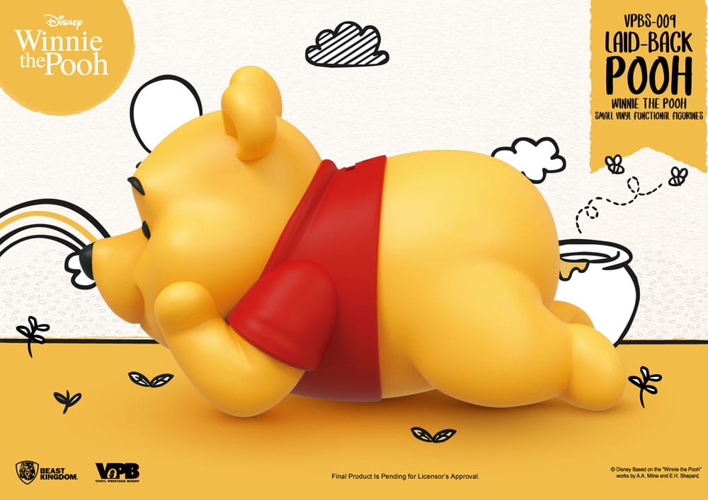 Winnie The Pooh Small Vinyl Bank laid-back Winnie 17 cm P033553