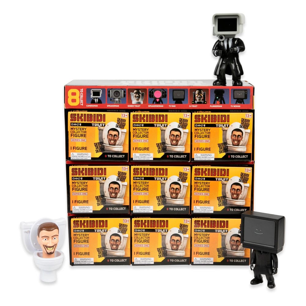 Skibidi Toilet Figures 11 cm Series 1 Display (9) P033825