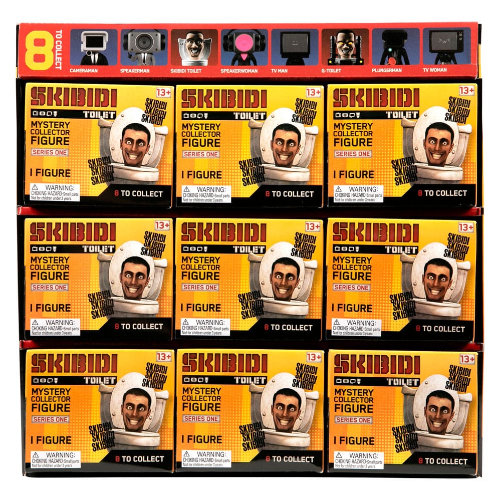 Skibidi Toilet Figures 11 cm Series 1 Display (9) P033825