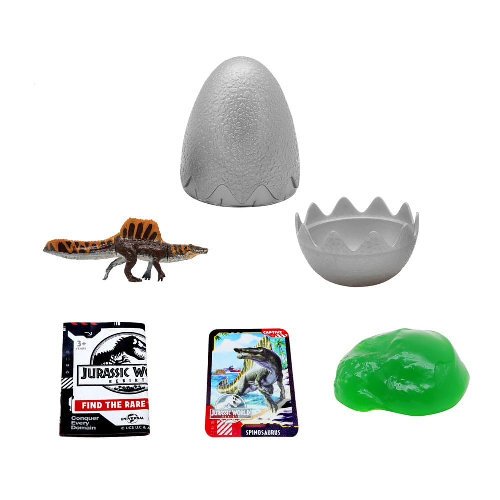 Jurassic World Rebirth Pop N Lock Breach Blind Box Captivz Build n Battle Dinos Display (12) P033899