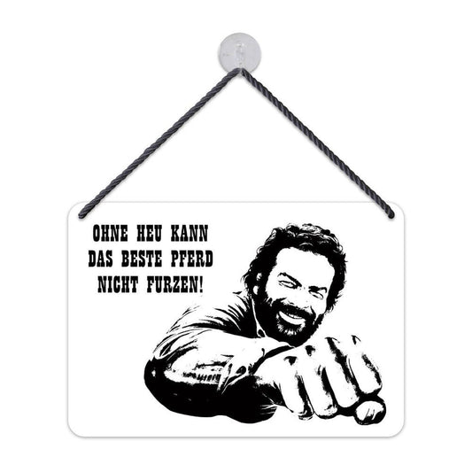 Bud Spencer Tin Sign Beste Pferd 16,5 x 11,5 cm