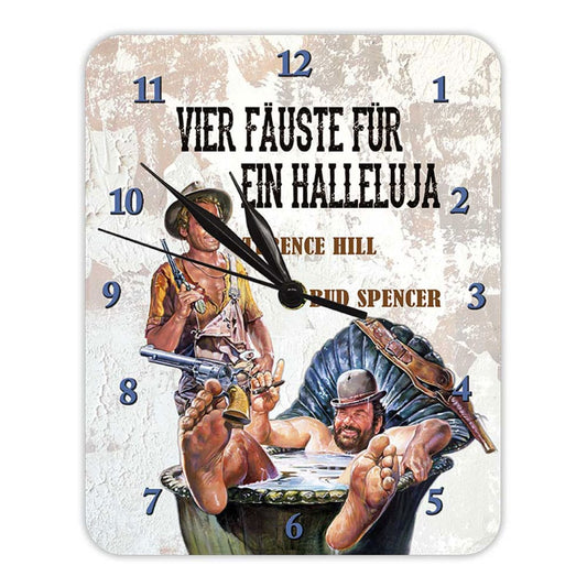 Bud Spencer & Terence Hill Wall Clock Vier Fauste fur ein Halleluja