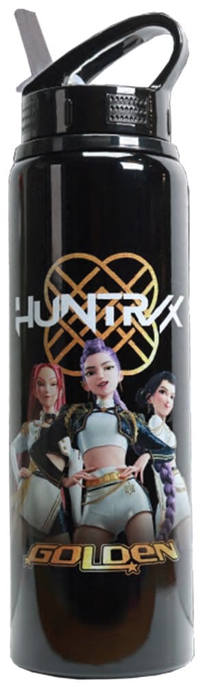 KPop Demon Hunters Flip Top Water Bottle Golden P074171