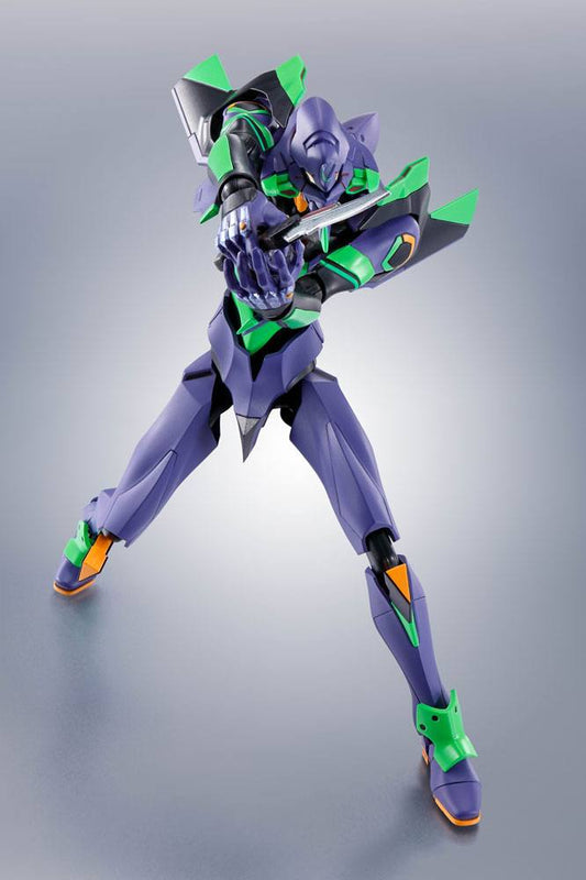 Evangelion: 3.0+1.0 Thrice Upon a Time Robot Spirits Action Figure Side EVA Evangelion Test Type-01 + Spear of Cassius Renewal Color Edition Reissue