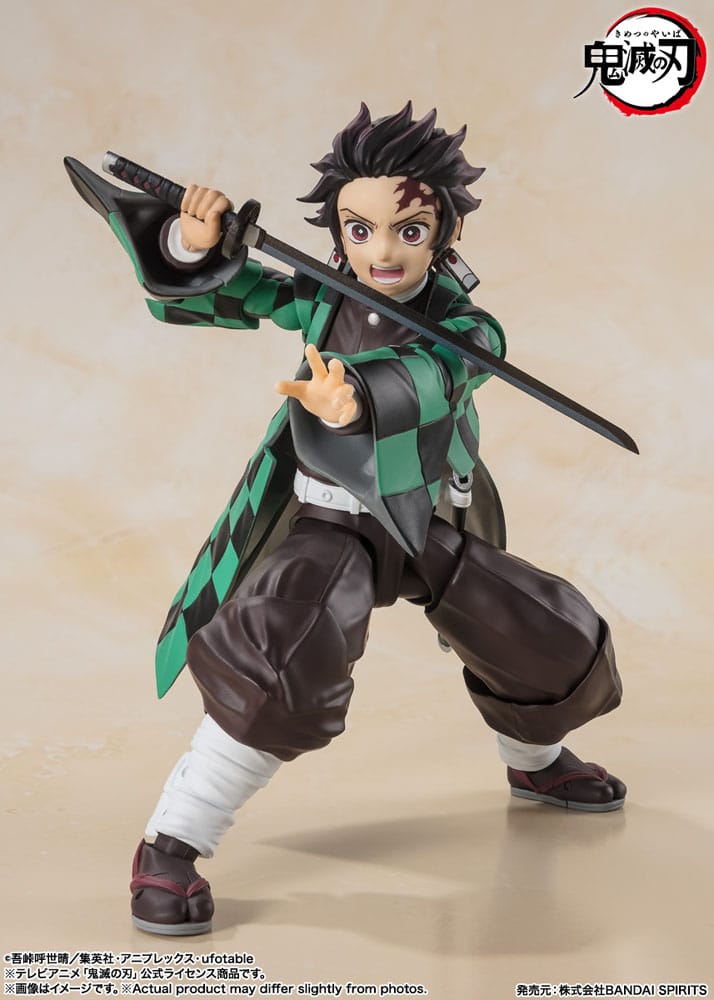 DEMON SLAYER: KIMETSU NO YAIBA S.H. FIGUARTS ACTION FIGURE TANJIRO KAMADO 14 CM P034296