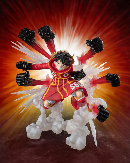 One Piece Figuarts ZERO Extra Battle PVC Statue Monkey D. Luffy -Gum Gum Hawk Gatling- 19 cm P034391